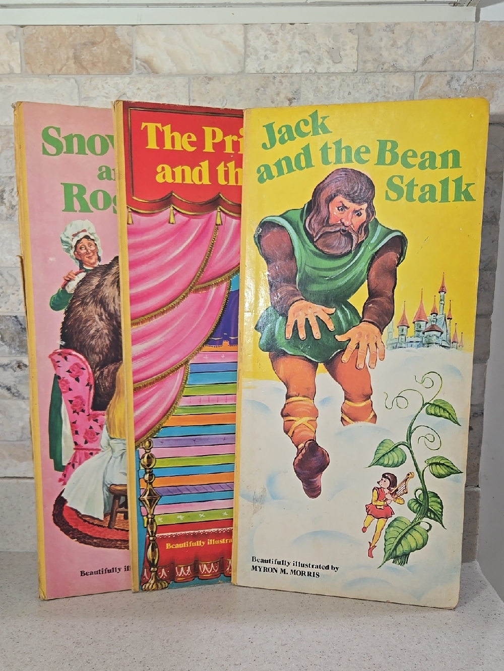 Lot Of Three Vintage 1976 Hardcover Extra Tall Childrens Books Fairytales